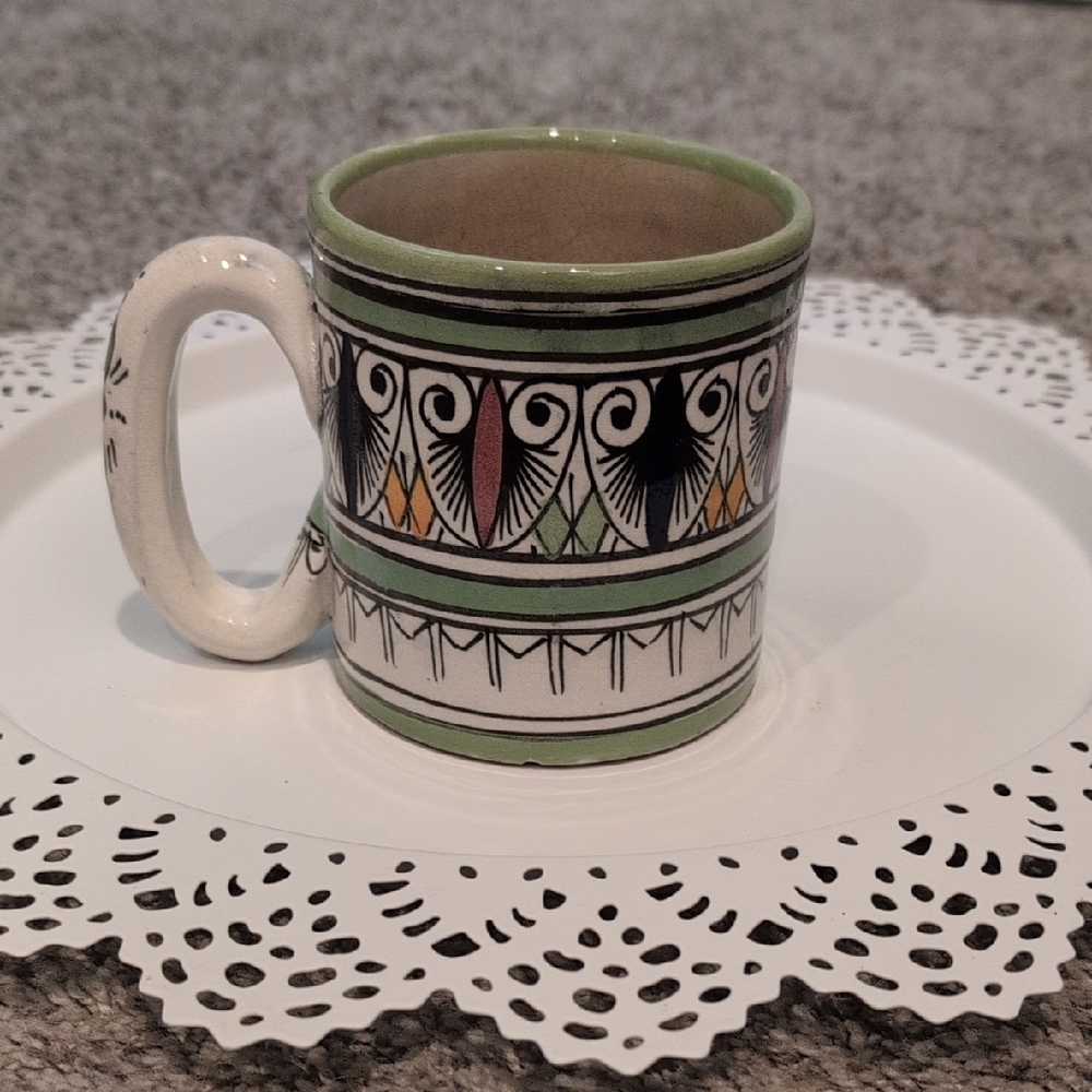 Colorful Patterned Ceramic Mug